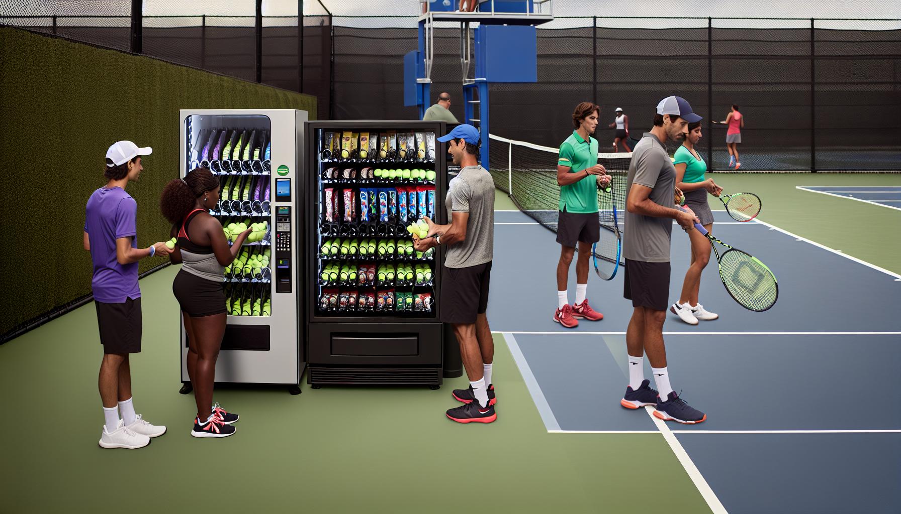Benefits of On-Court Equipment Vending ‌for Players