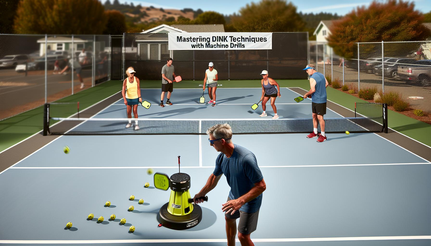 Volley Pickleball Machine: Rapid-Fire Dink Training Tool 4 Mastering Dink Techniques with Machine Drills