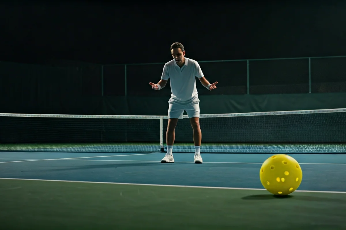 7 Reasons Why Pickleball Sucks: A Critical Analysis 1 A frustrated tennis player expressing why pickleball sucks on a shared court